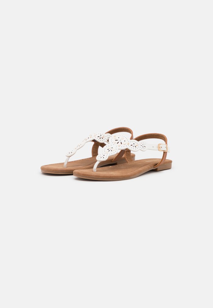 Sandales Anna Field T-bar Blanche Femme | SVU-5849154